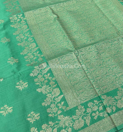 Banarasi - Heritage Silk - Semi Kathan Silk - Light Pista  Shade - VVBHS008