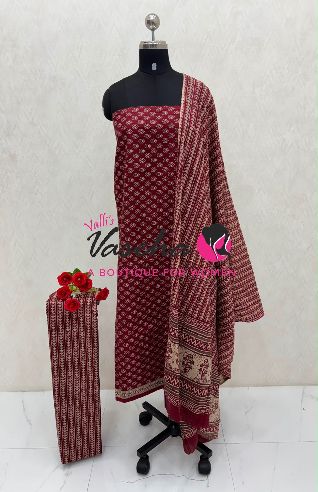 Pure Mul Mul Cotton | Unstitched Material | VVUSM079