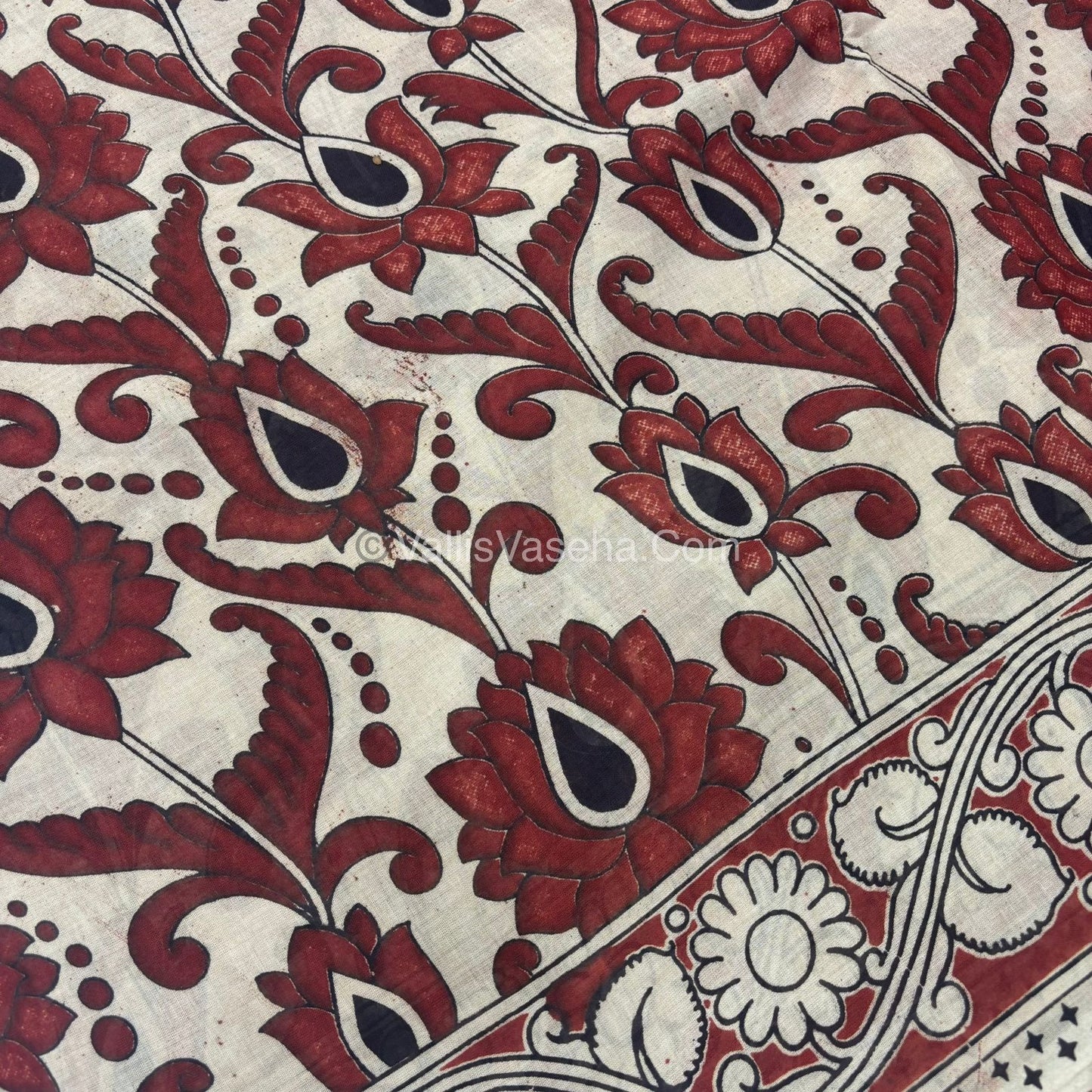 Pure Kalamkari Cotton Saree - VVPKC002
