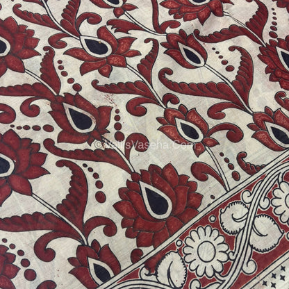 Pure Kalamkari Cotton Saree - VVPKC002