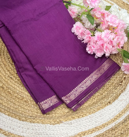 Semi Crepe Silk - Purplish Pink Shade - VVSCS005