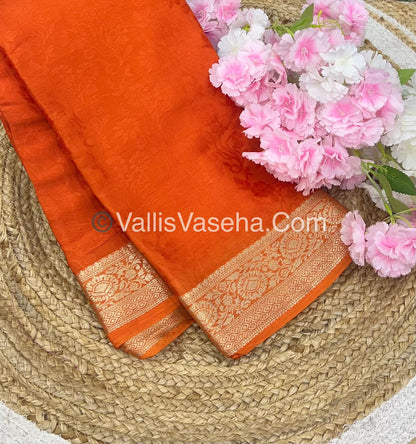 Semi Viscose / Semi Mysore Crepe Silk Variety - Embossed Design - VVSMC002