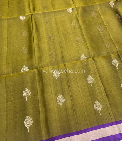 Pure Soft Silk Saree -Half Gold Zari Border - VVPSS032