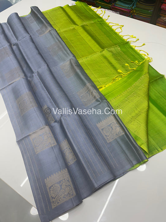 Pure Soft Silk Saree - Light weight - Border Less - VVPSS034