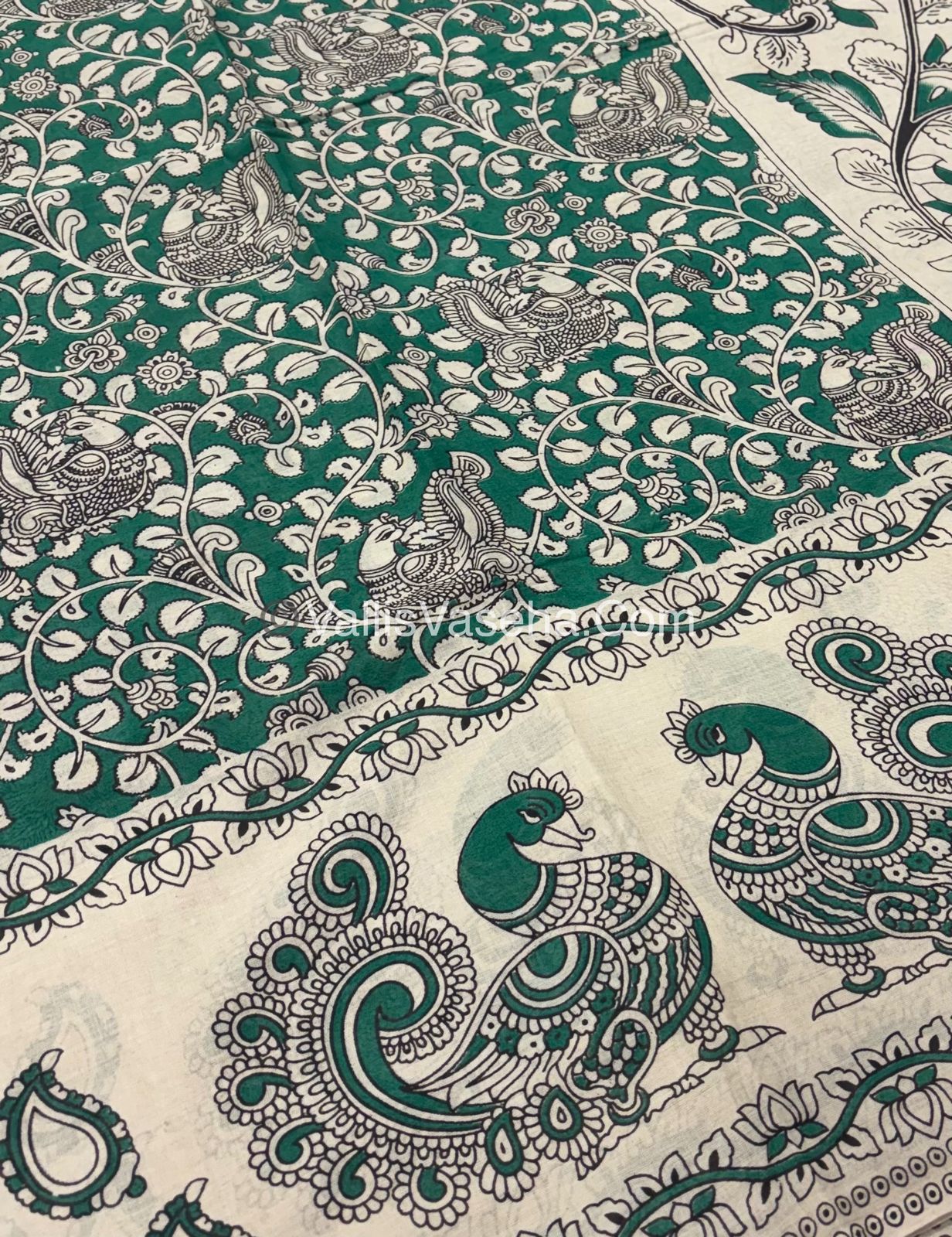 Pure Kalamkari Cotton Saree - VVPKC002