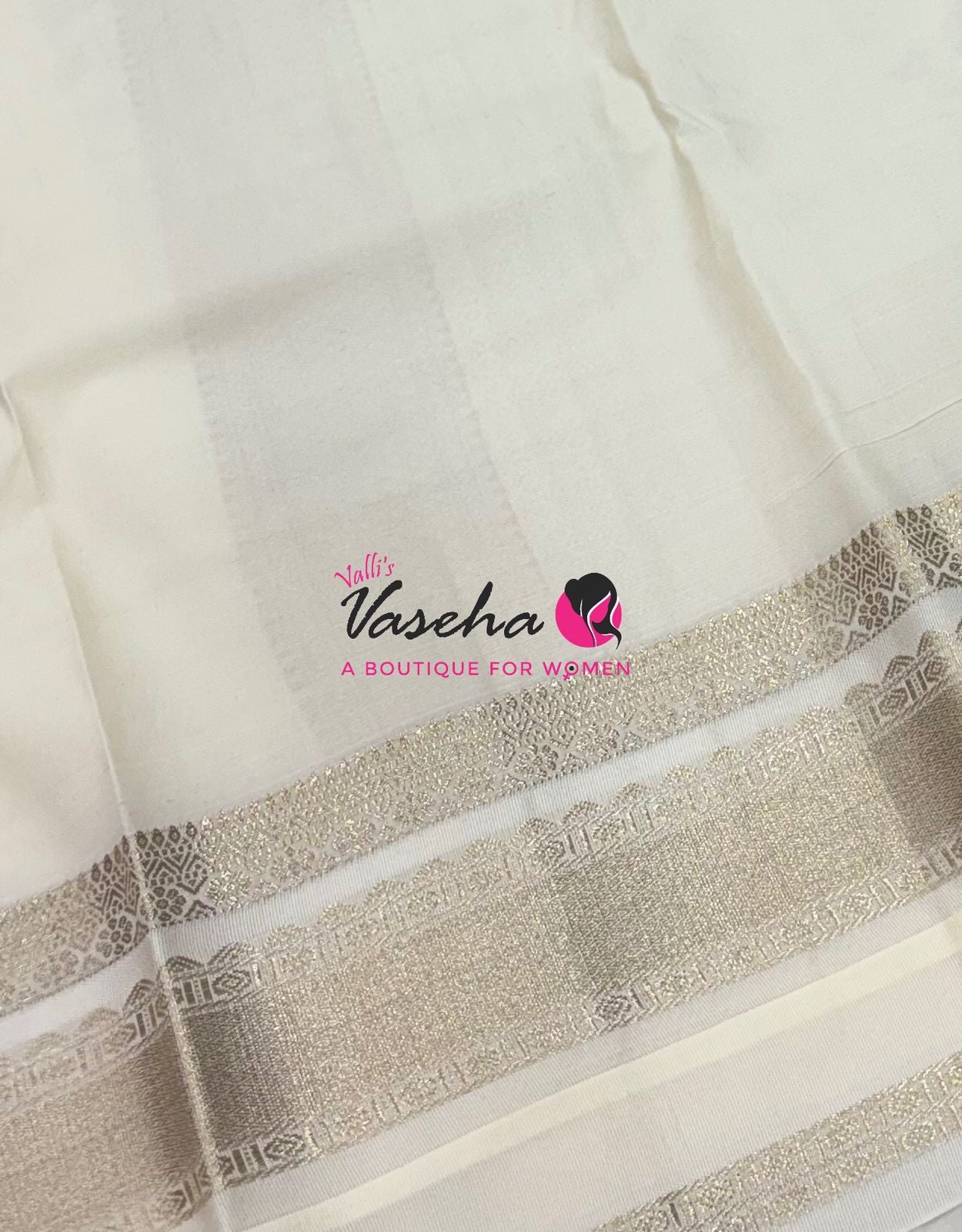 Semi Kanchi Silk  - Pista Green & Cream - VVSKS007