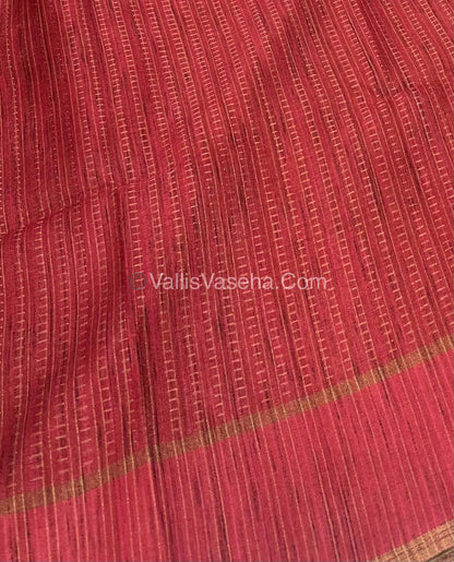 Semi Tussar Silk - Vairavoosi Design - VVSTS037