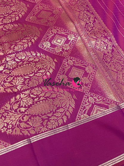 Semi Soft Silk  - Purple Shade - VVSSS040