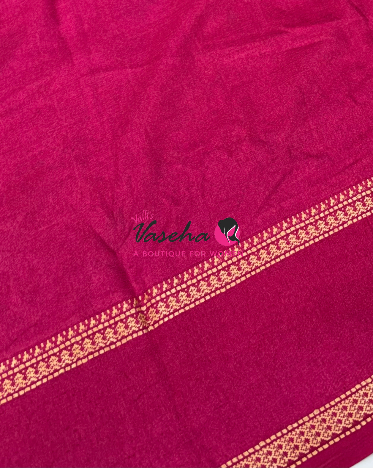 Casual Wear - Semi Printed Silk - Fancy Mixed Variety - Dark Pink - VVFMC008