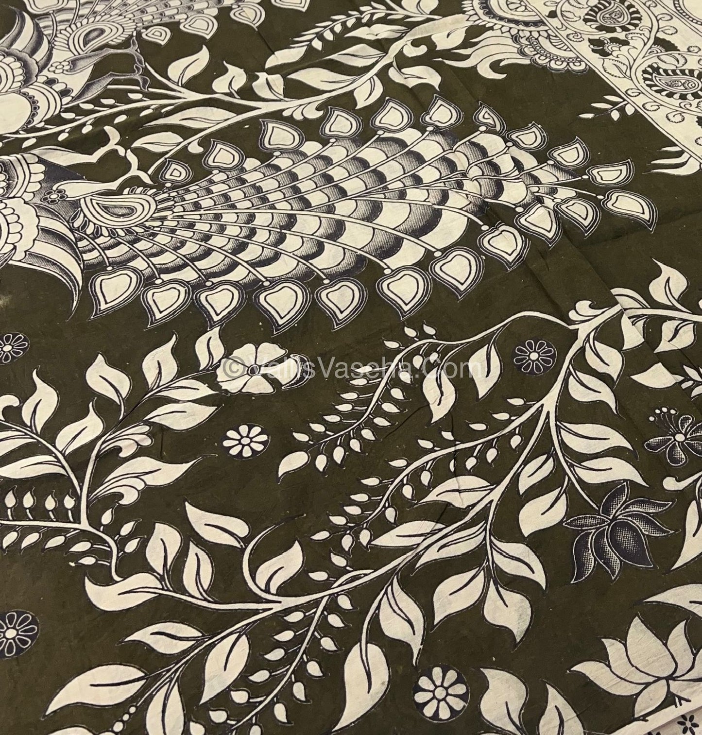 Pure Kalamkari Cotton Saree - VVPKC002