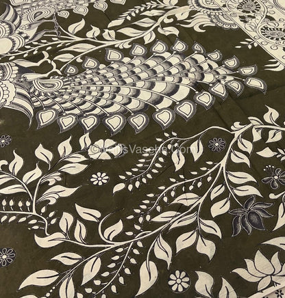 Pure Kalamkari Cotton Saree - VVPKC002