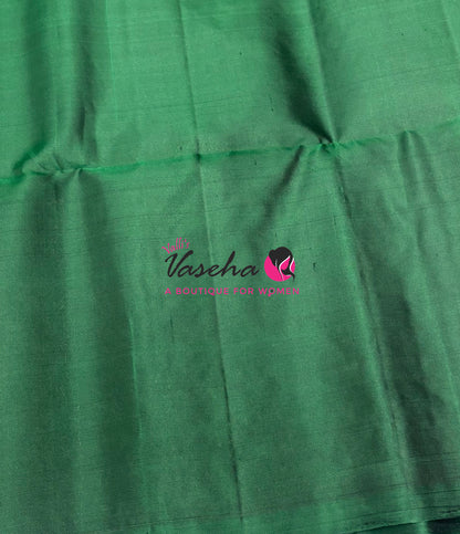 Pure Soft Silk Saree - Green Shade - VVPSS061