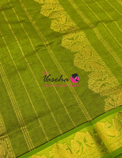 Semi Silk Cotton Saree Lakshadeepam Shade |VVSSC009