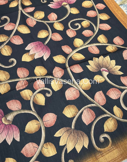 Art Silk / Semi Gicha Tussar Saree  - VVSGT002
