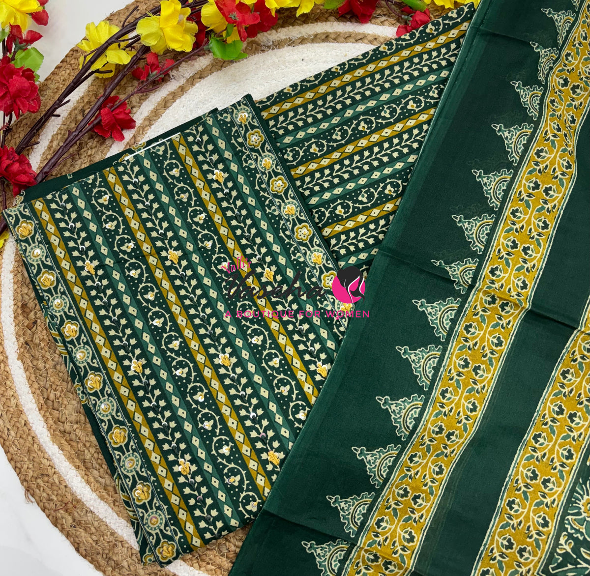 Unstitched Material | Cotton Material | VVUSM097