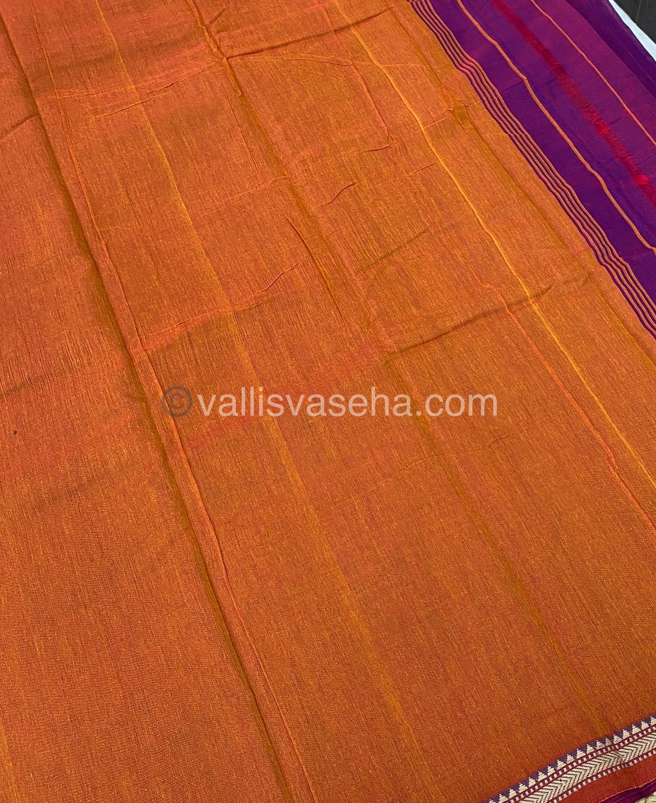 Narayanapet Mercerised Cotton Saree - VVNMC001