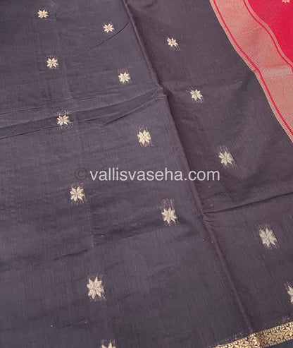 Semi Maheshwari Silk Cotton Saree - VVMSC002