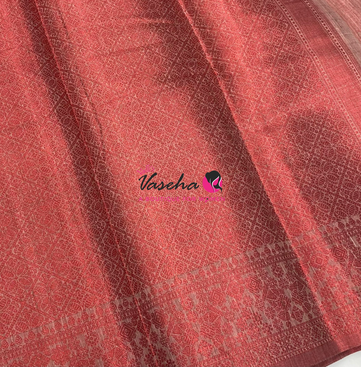 40% less - Offer Saree - Semi Banarsi Silk Saree - VVDS008
