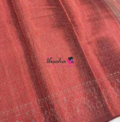 40% less - Offer Saree - Semi Banarsi Silk Saree - VVDS008