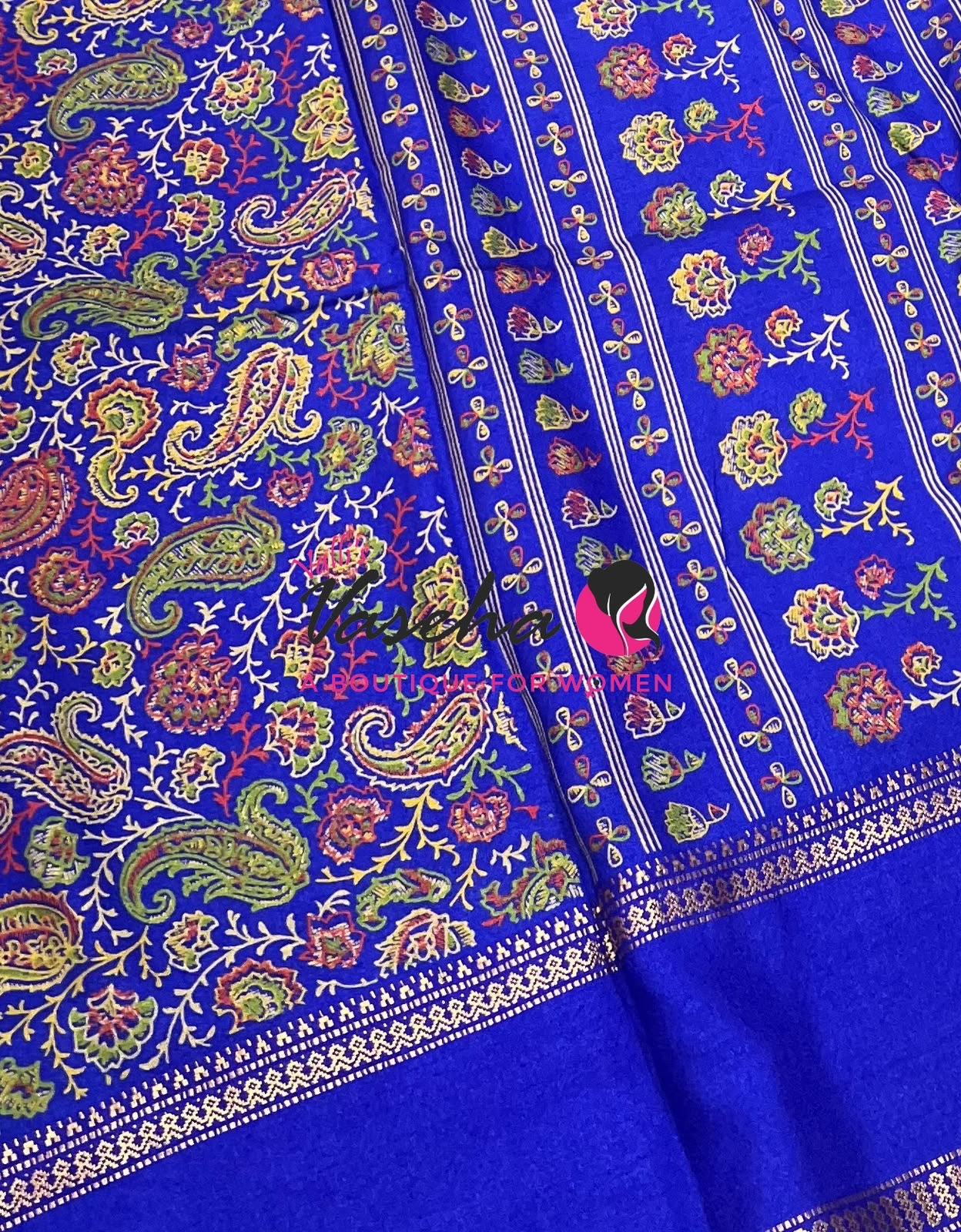 Casual Wear - Fancy Mixed Cotton - Blue Shade - VVFMC007