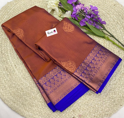 Semi Kanchipuram Soft Silk - VVSSS002