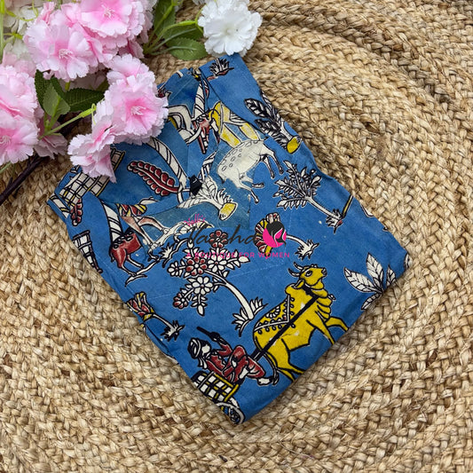 Ready Made - Kalamkari Frock  - VVRKF003