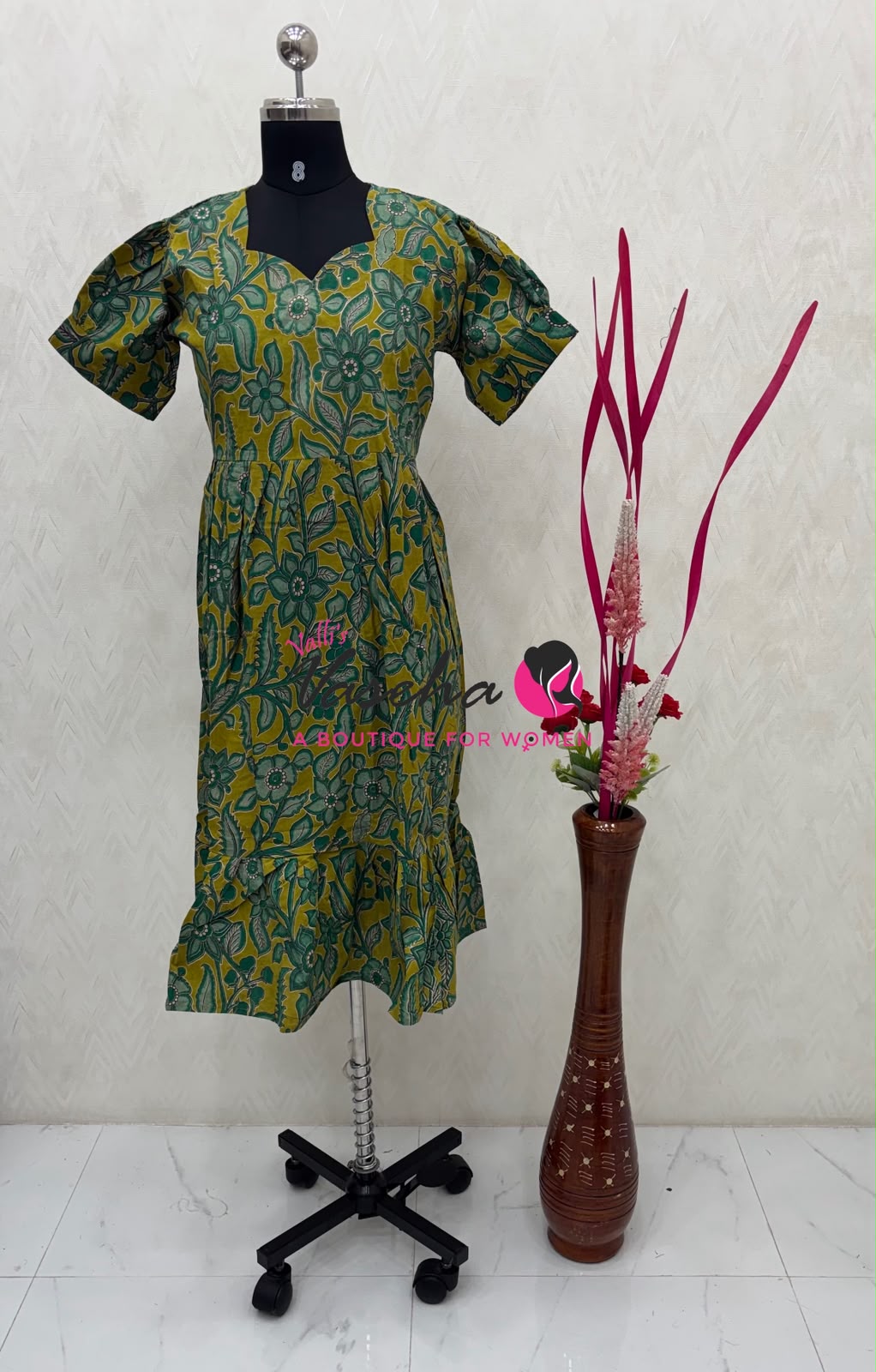 Ready Made - Kalamkari Frock  - VVRKF003