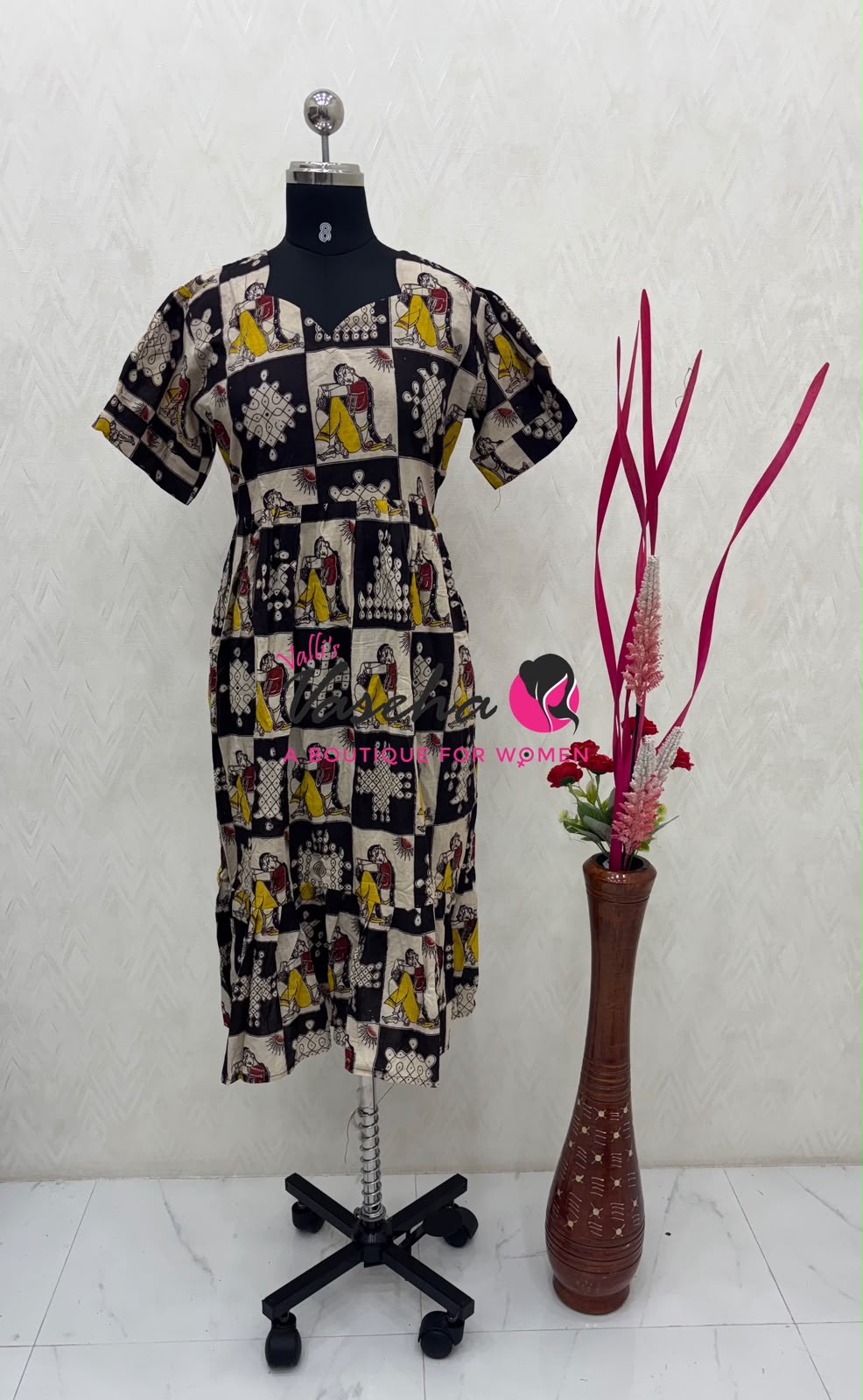 Ready Made - Kalamkari Frock  - VVRKF003