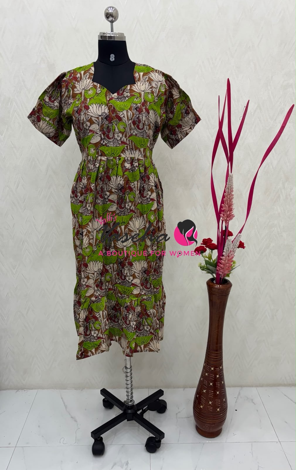 Ready Made - Kalamkari Frock  - VVRKF003