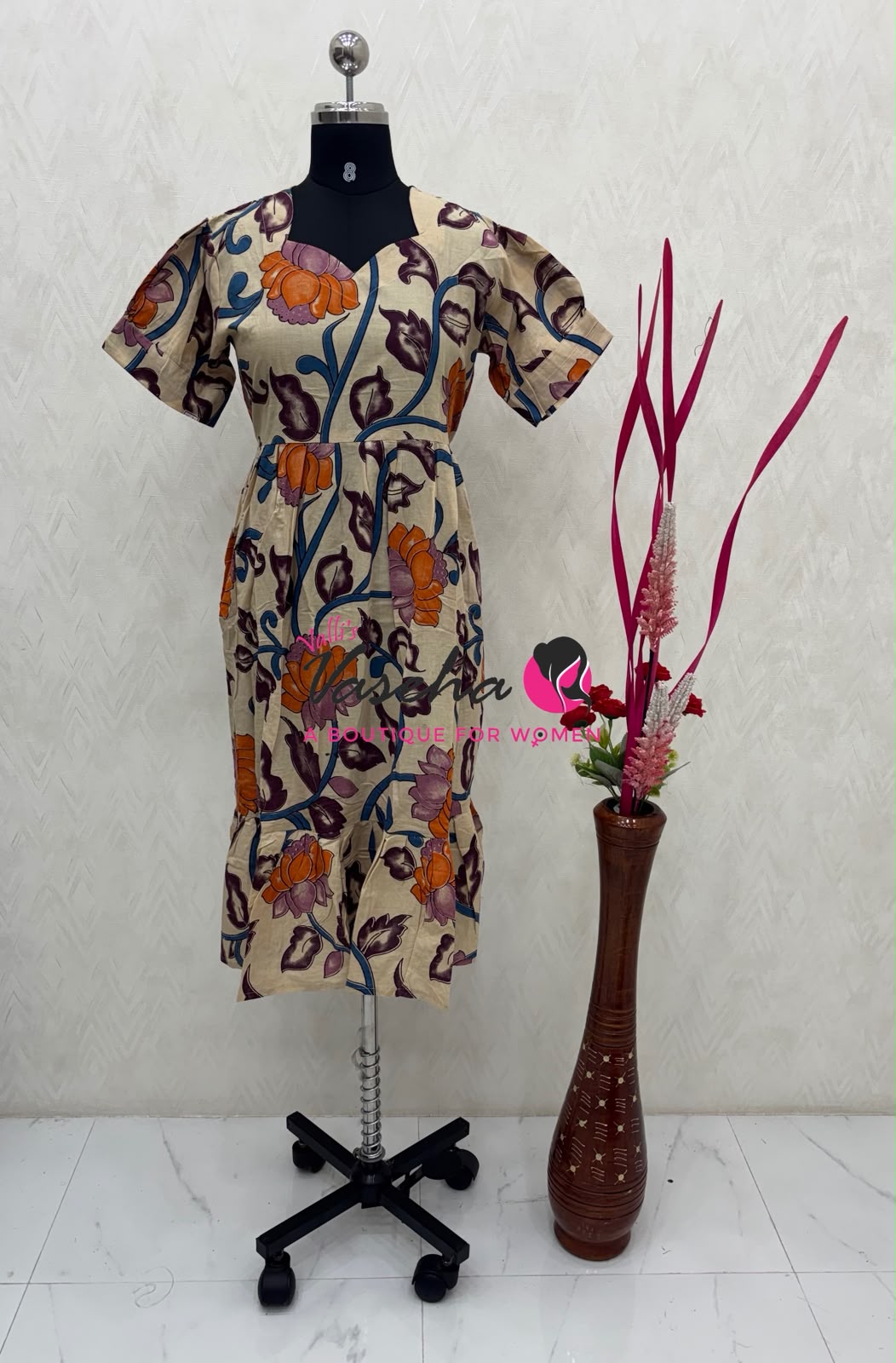 Ready Made - Kalamkari Frock  - VVRKF003