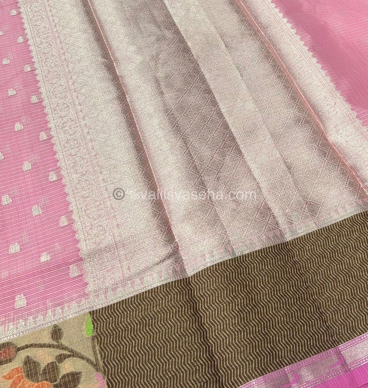 Kota Saree - Paithani Border - Pink with Pink - VVKPS001