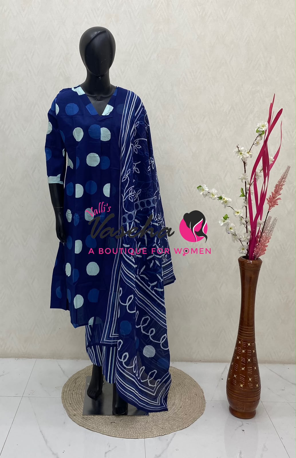 Ready Made | Anarkali Set  |Salwar, Kameez & Duppatta(3pc)|Cotton |VVRMS039