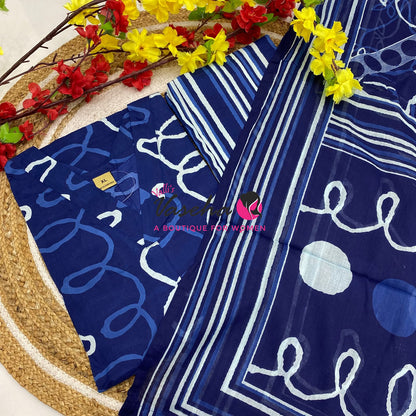 Ready Made | Anarkali Set  |Salwar, Kameez & Duppatta(3pc)|Cotton |VVRMS039