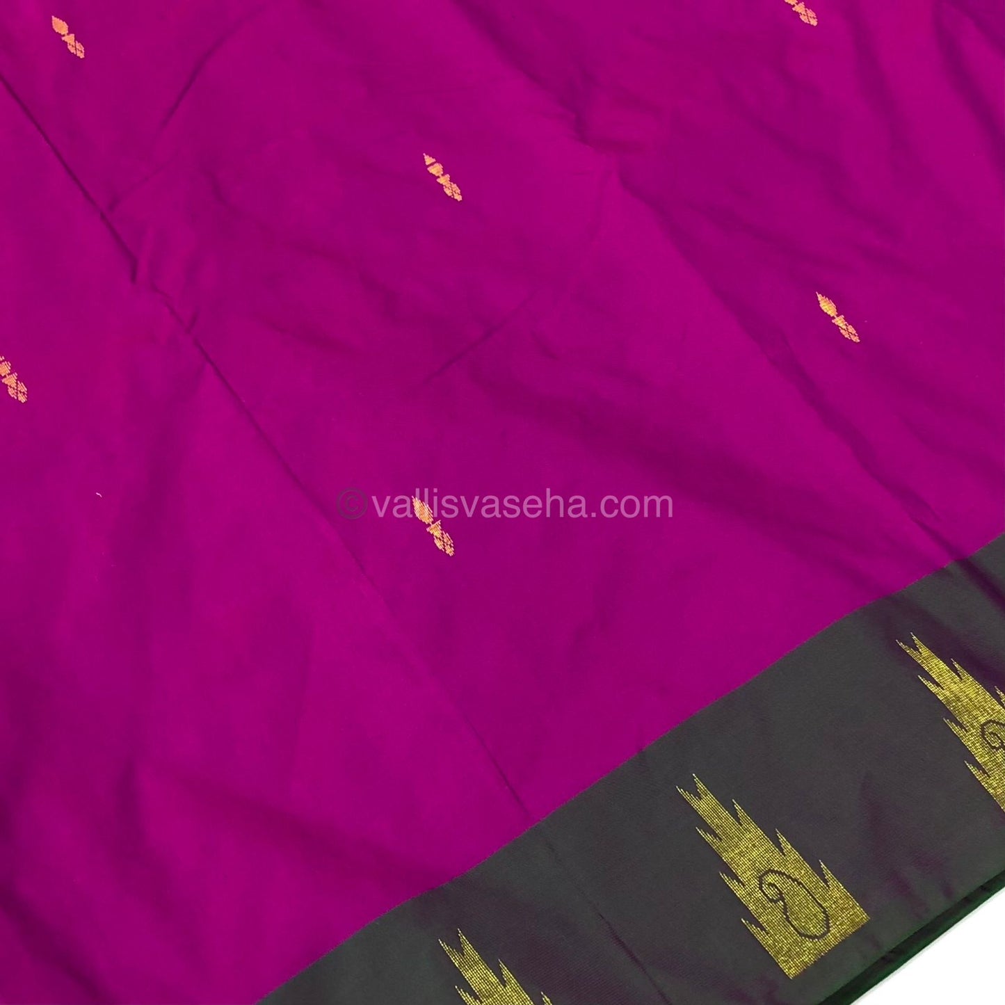 Semi Silk Saree - Kanchi Pattu Style - VVSSS004