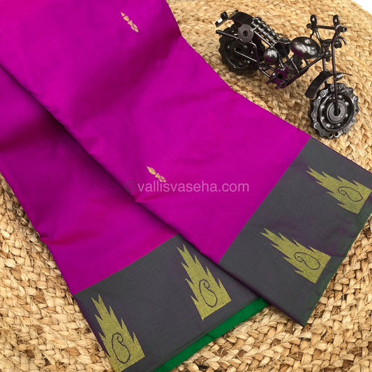 Semi Silk Saree - Kanchi Pattu Style - VVSSS004