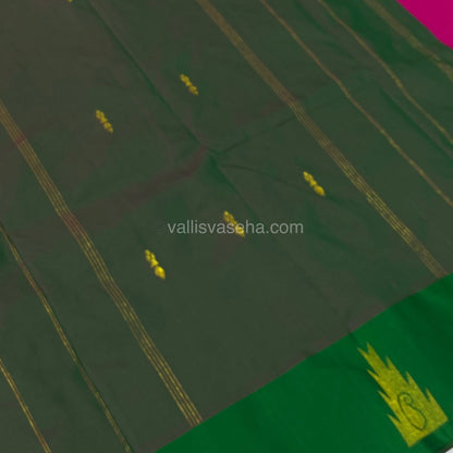 Semi Silk Saree - Kanchi Pattu Style - VVSSS004