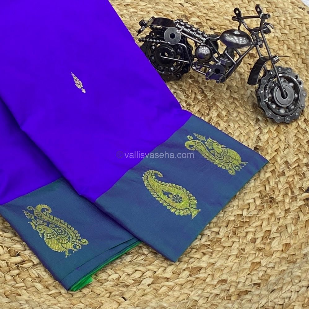 Semi Silk Saree - Kanchi Pattu Style - VVSSS004