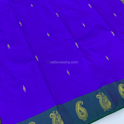 Semi Silk Saree - Kanchi Pattu Style - VVSSS004