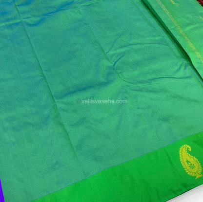 Semi Silk Saree - Kanchi Pattu Style - VVSSS004