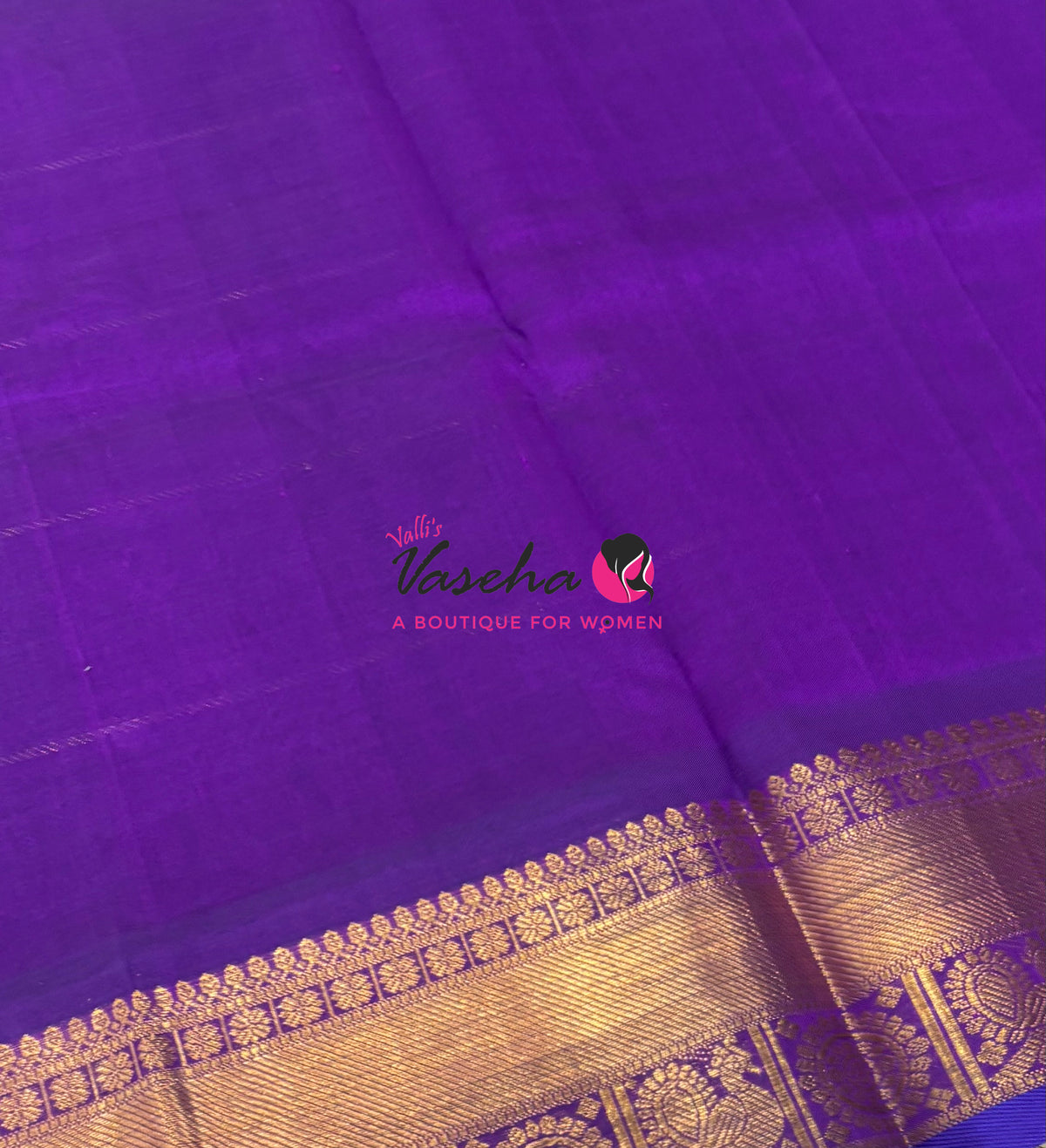 Pure Silk Cotton Saree - Mayil & Chakkaram Design - Purple Shade- VVMC001