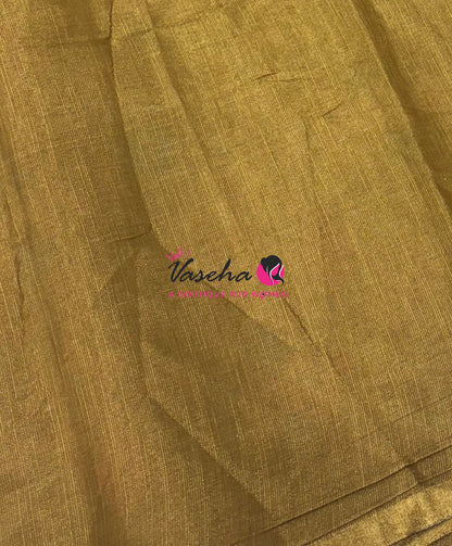 Linen Tissue Saree - VVLTS010