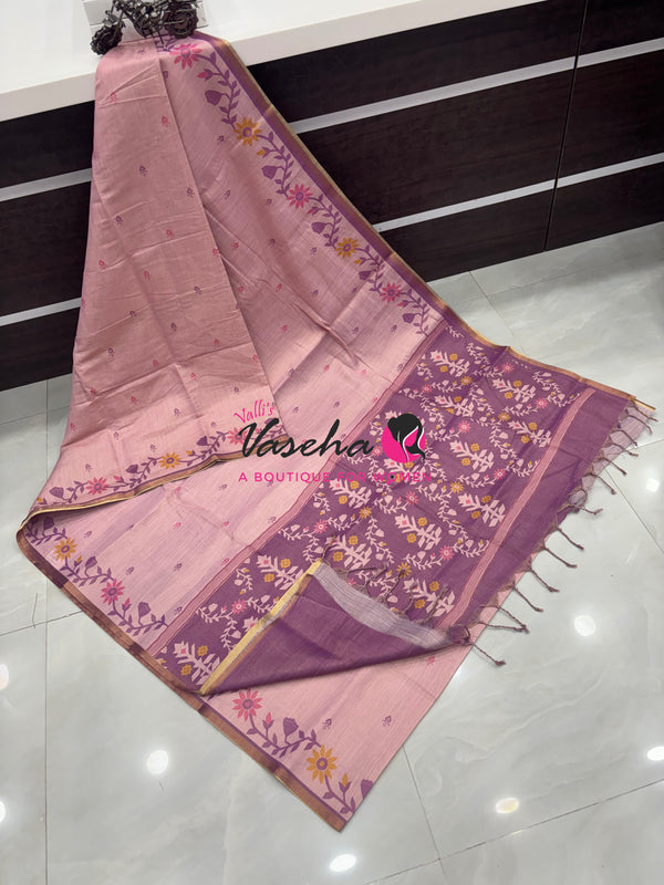 Linen Tissue Saree - VVLTS010