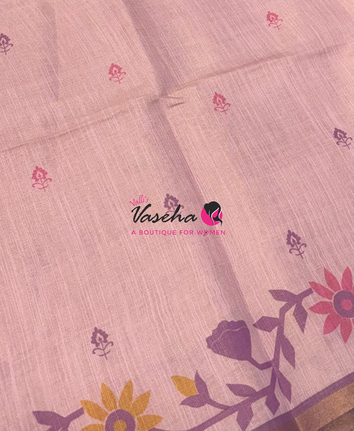 Linen Tissue Saree - VVLTS010