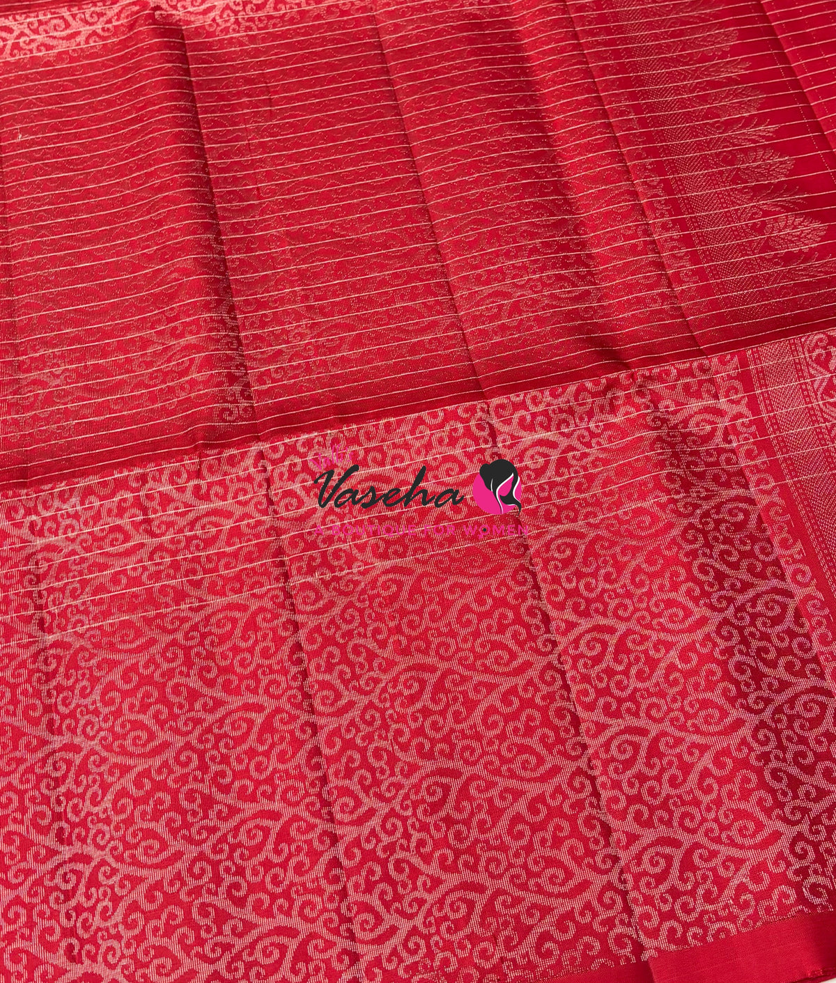 Pure Soft Silk Saree  - Red Shade - VVPSS115