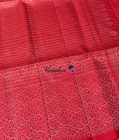 Pure Soft Silk Saree  - Red Shade - VVPSS115