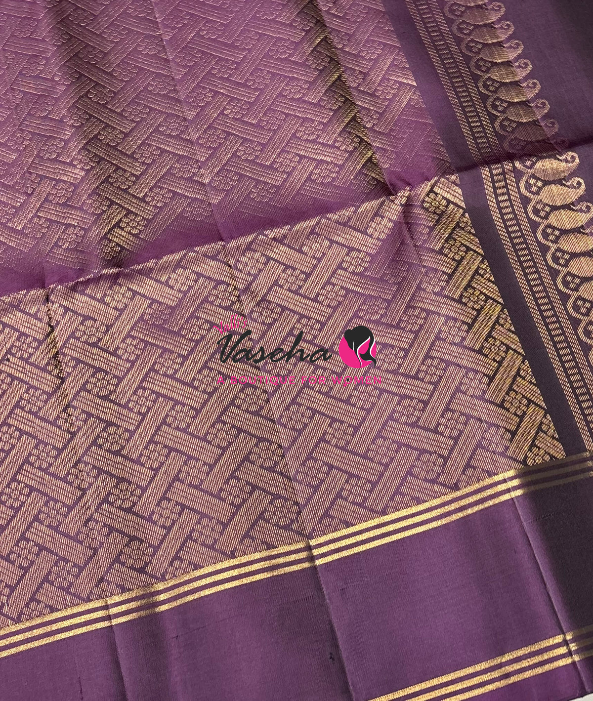 Pure Soft Silk Saree  - Mustard Yellow & Purple Combo - VVPSS138