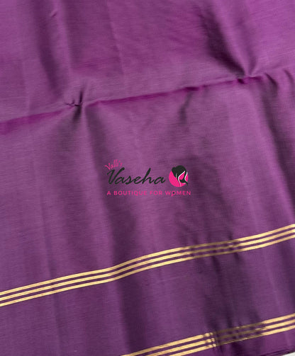 Pure Soft Silk Saree  - Onion Pink & Purple Combo - VVPSS138