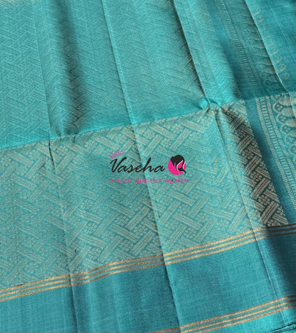 Pure Soft Silk Saree  - Purple & Blue Combo - VVPSS138