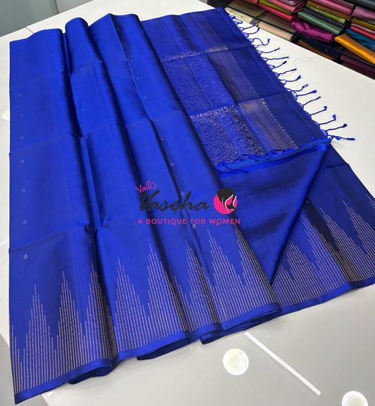 Pure Soft Silk Saree - Blue Shade - VVPSS061