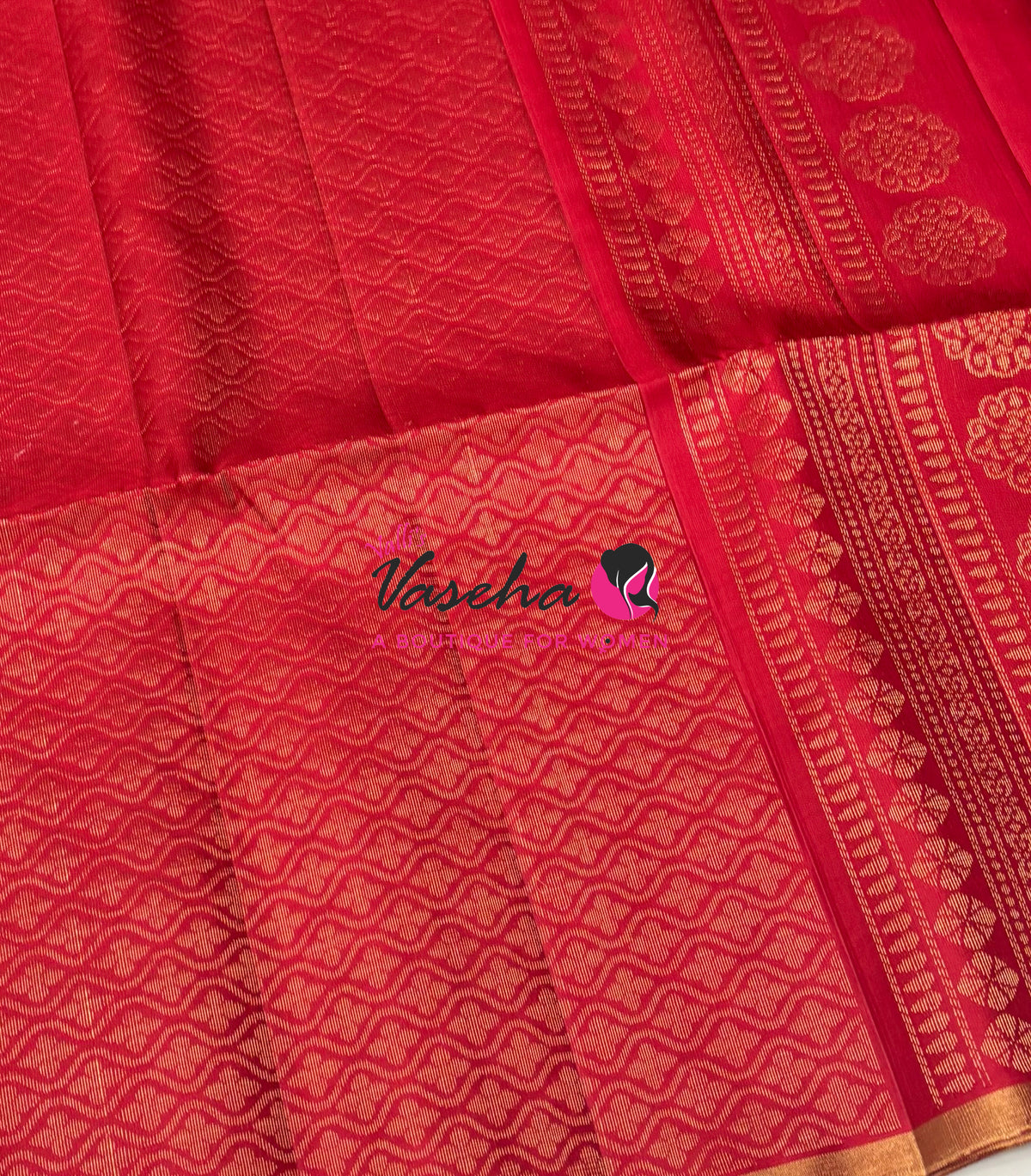Pure Soft Silk Saree - Red Shade - VVPSS061